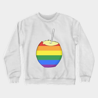 A rainbow coconut Crewneck Sweatshirt